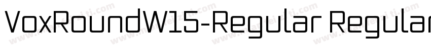 VoxRoundW15-Regular Regular字体转换